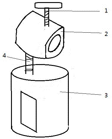 Rotatable fixing clamping sleeve