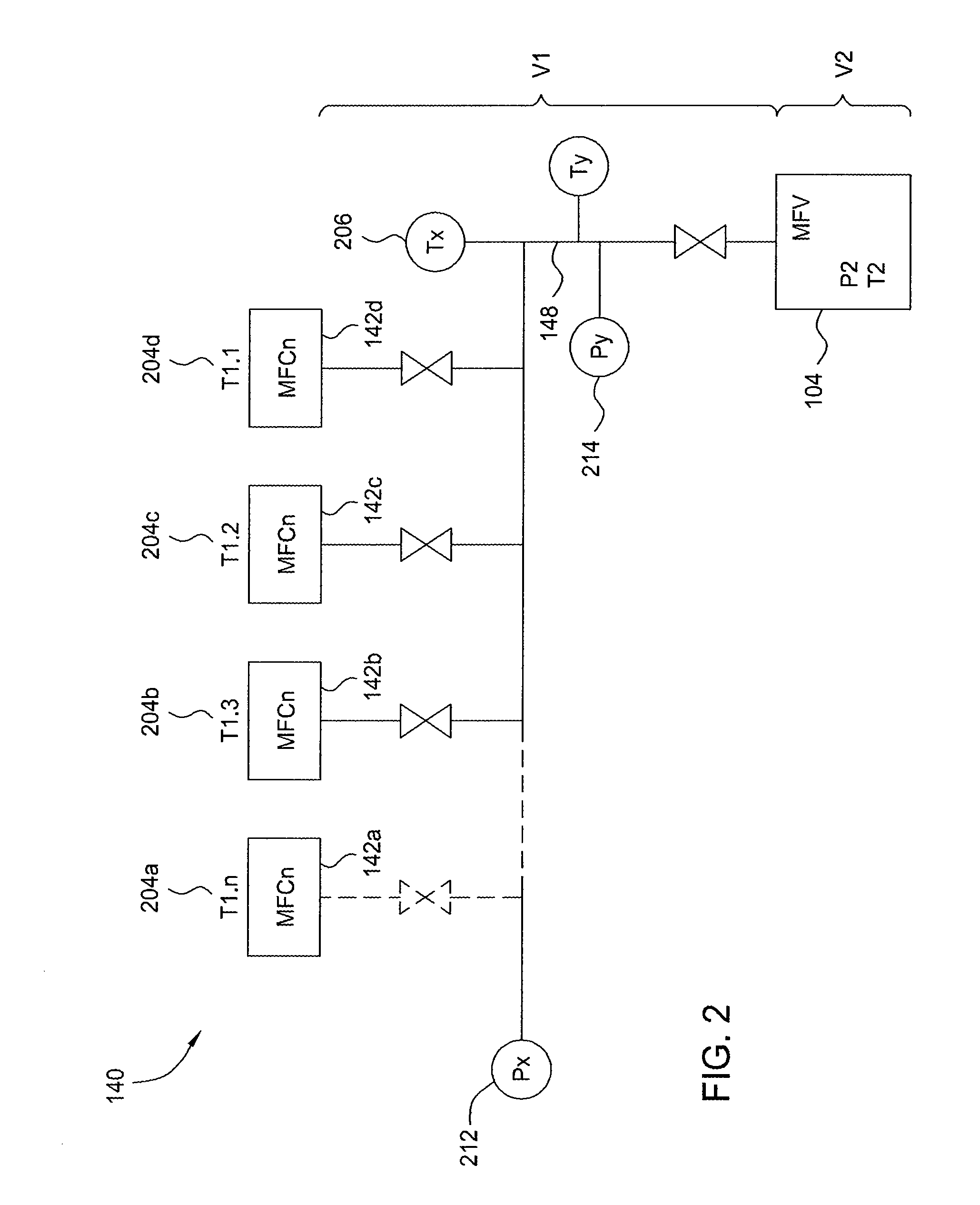 Real time lead-line characterization for MFC flow verification