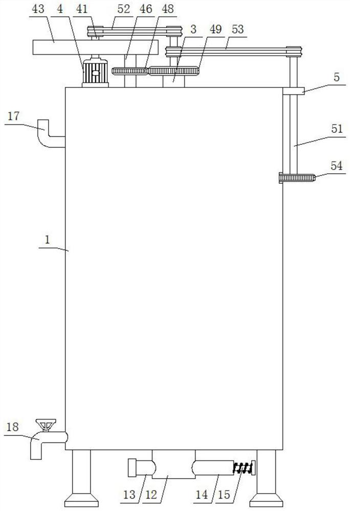 Net zero discharge treatment device for electroplating wastewater and treatment method thereof