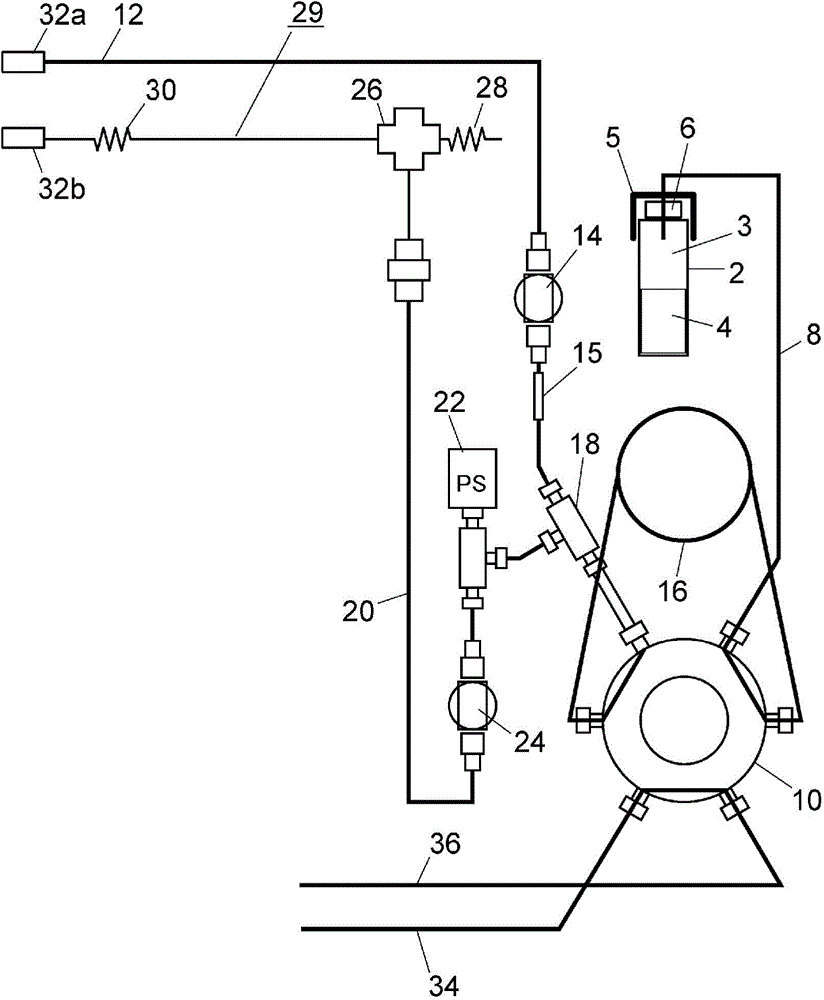 Head space sample introduction device and gas chromatograph including same