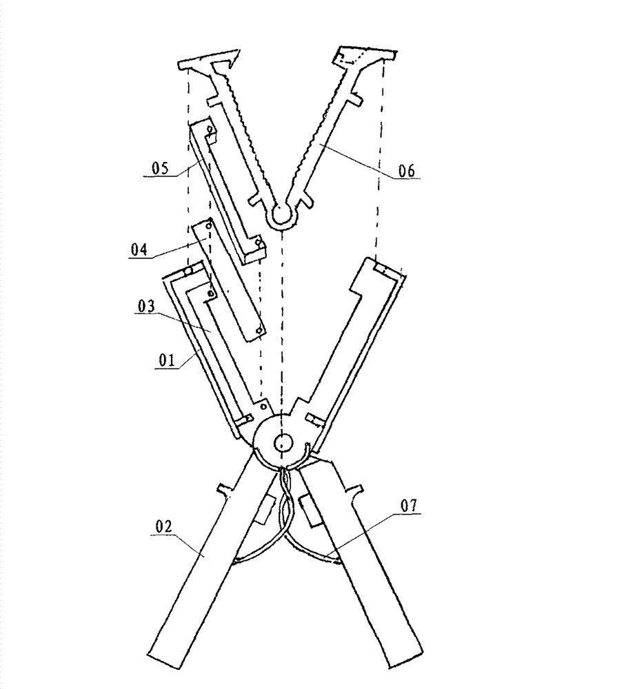Neonate umbilical cord clamp scissors