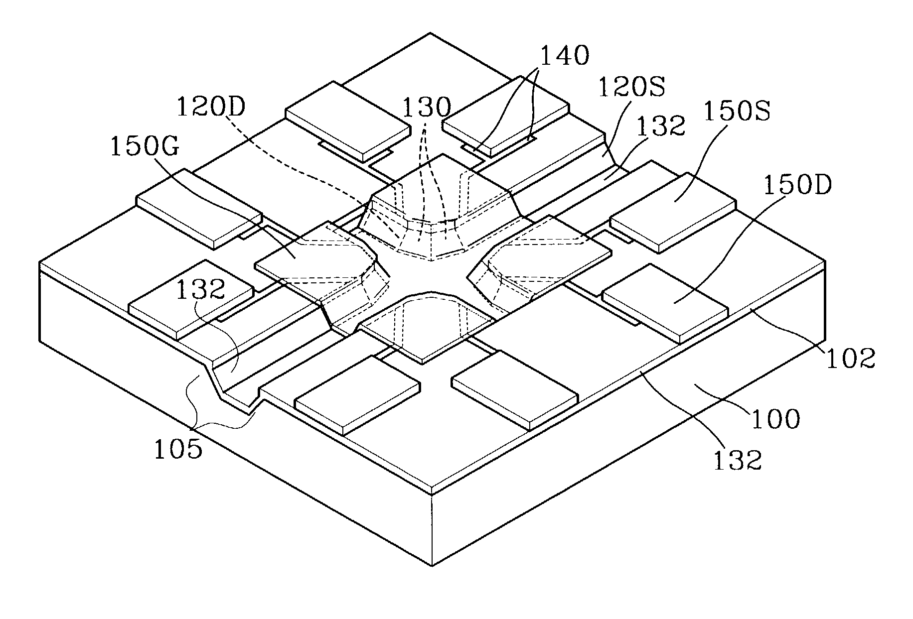 Molecular detection device and chip including MOSFET