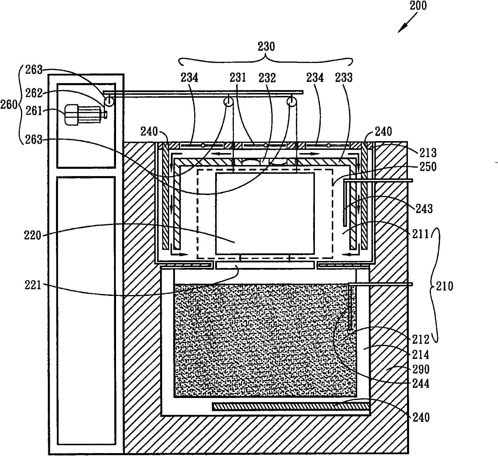 One-piece tempering furnace