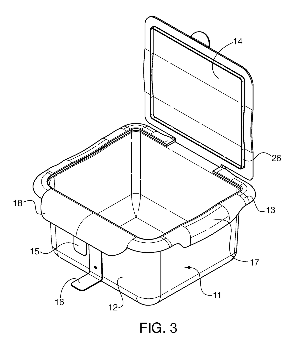 Waste container for a litter box