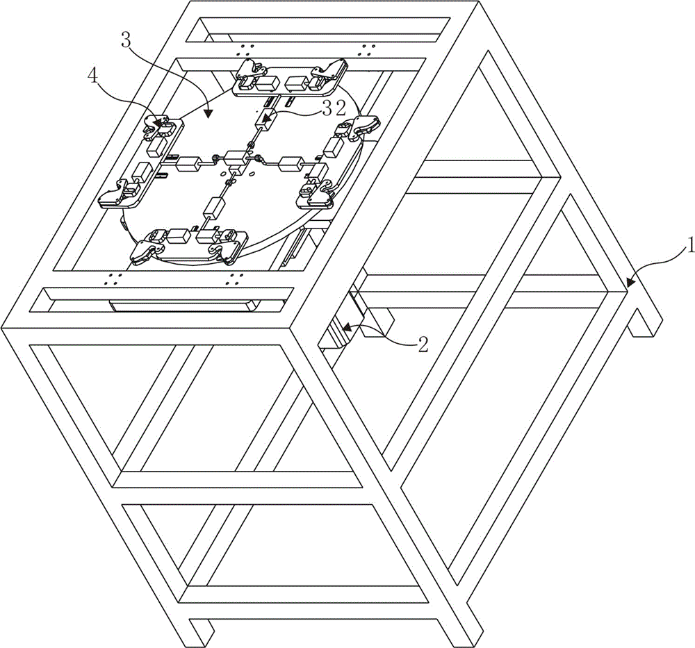 Multi-station automatic parallel feeding device for pattern machine and control method thereof