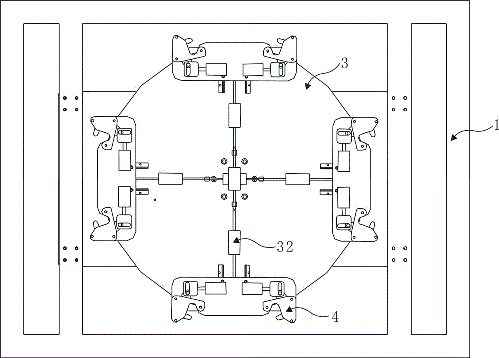 Multi-station automatic parallel feeding device for pattern machine and control method thereof