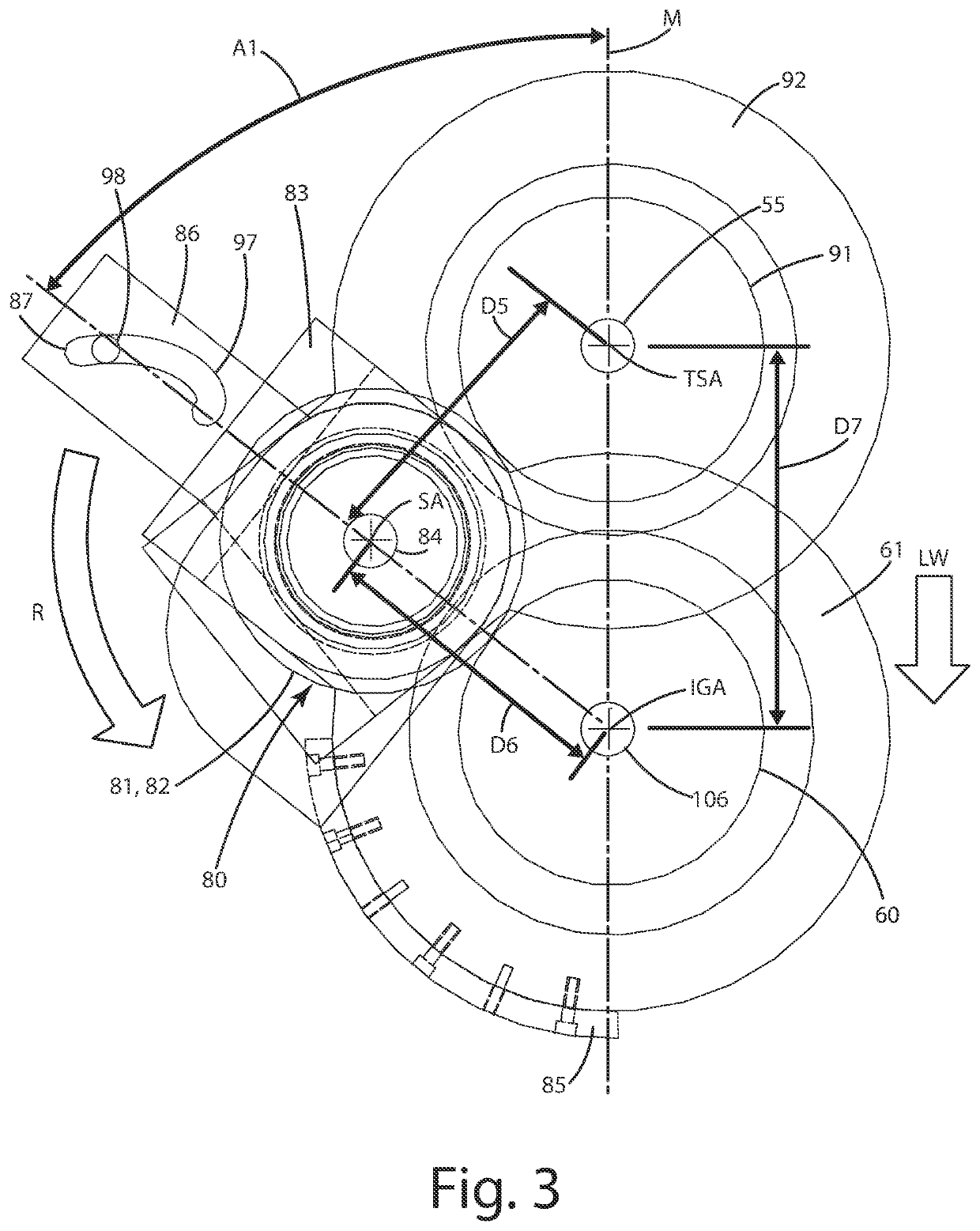 Watercraft adjustable shaft spacing apparatus and related method of operation