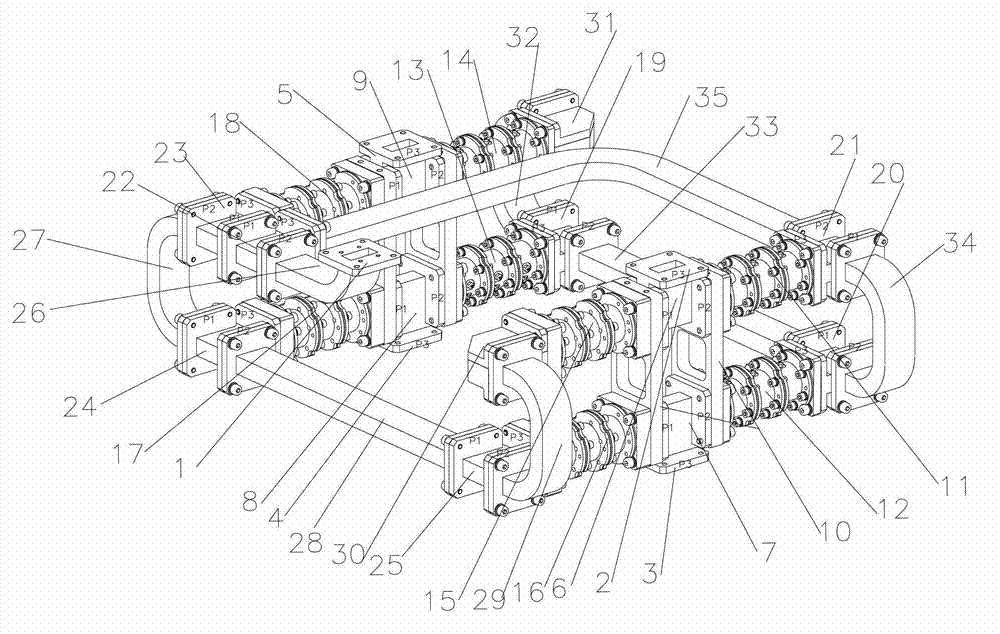 Insertion loss and compensation microwave communication relay combiner system