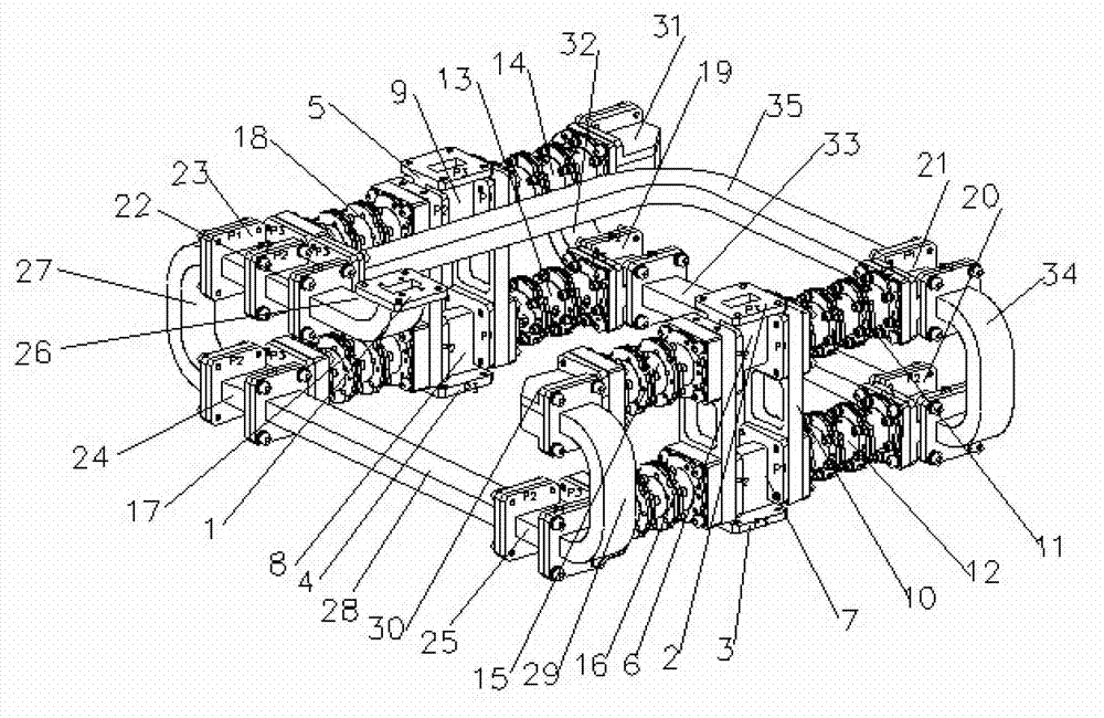 Insertion loss and compensation microwave communication relay combiner system