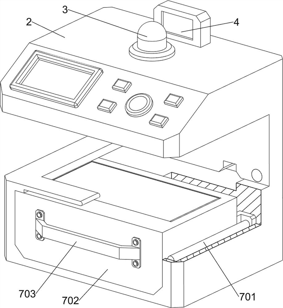 Currency detector capable of automatically popping up counterfeit currency in financial transaction