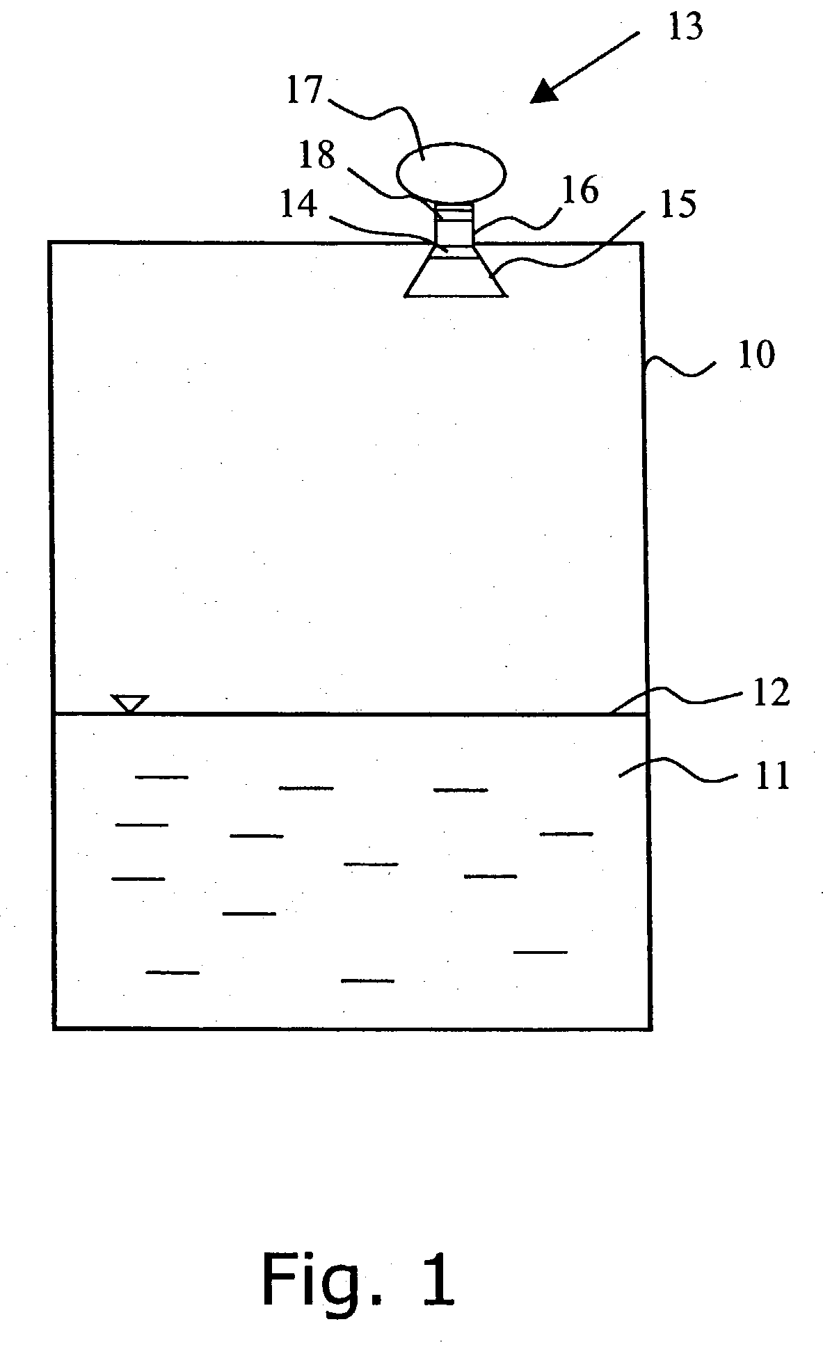 Device and method in a level gauging system