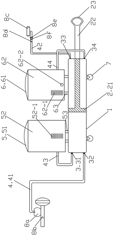 Brake fluid replacing device and working method thereof