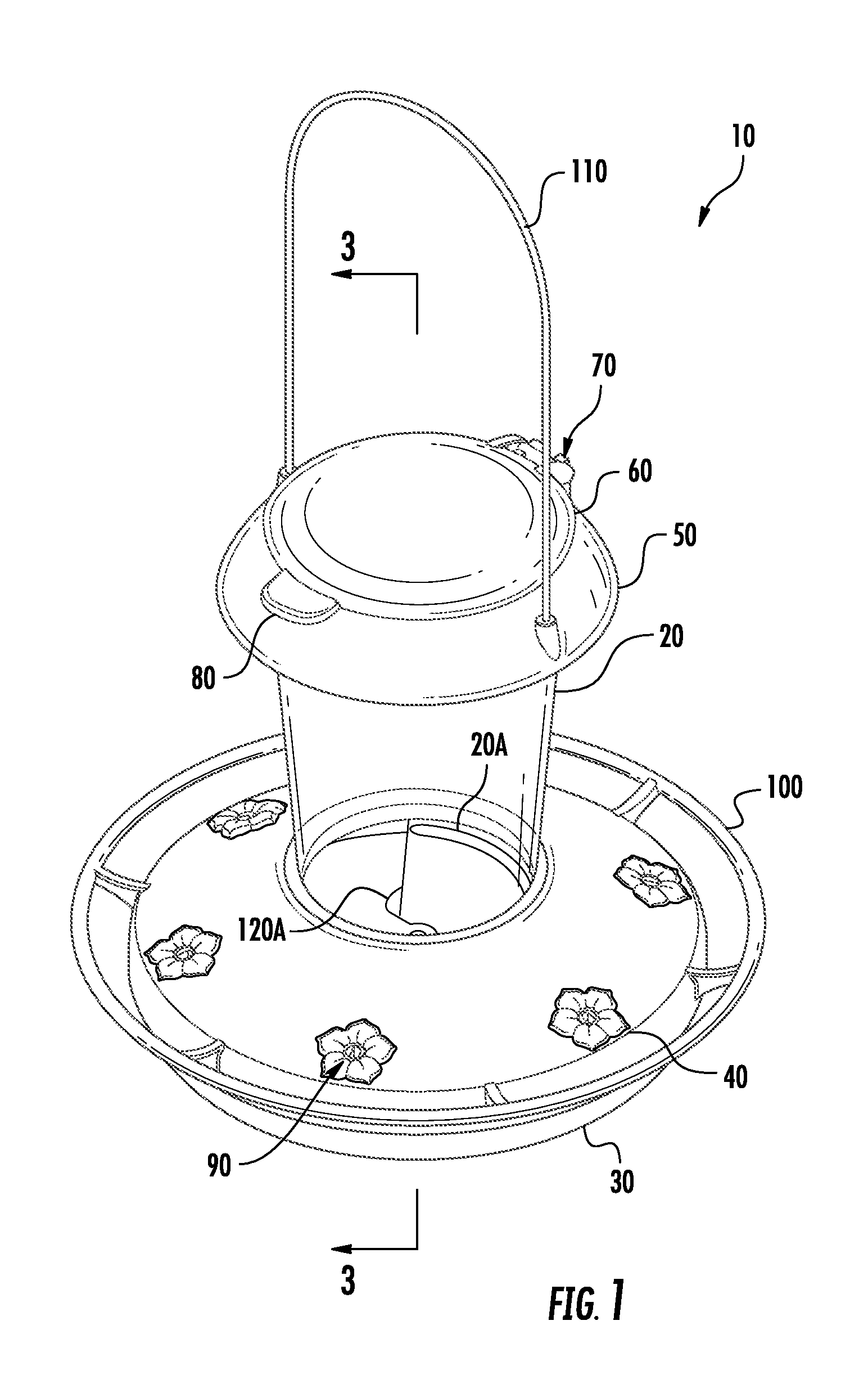 Nectar feeder having a float with rounded bottom