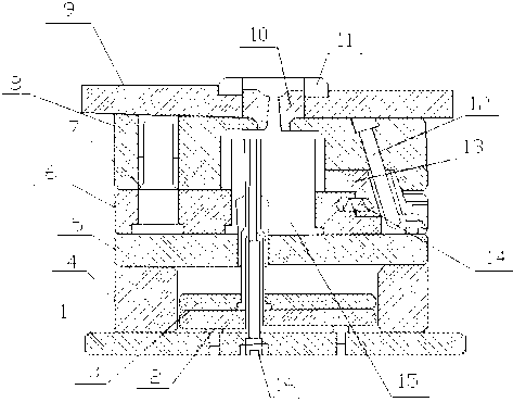 Four-open type mold