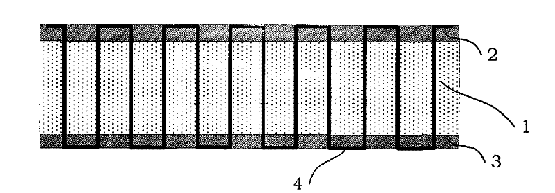 Foam reinforced sandwich structure with fiber bundle and preparation method using sewing-thermal expansion curing molding