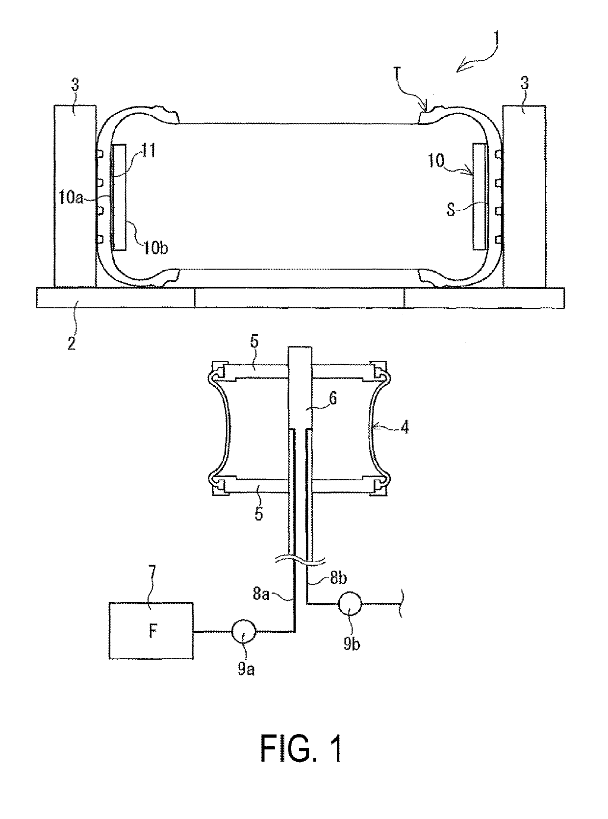 Method and Device for Attaching Sound Absorbing Member to Tire Inner Face