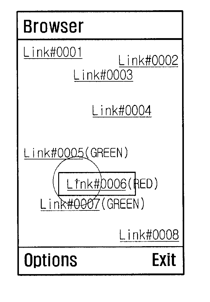 Method and apparatus of selecting an item