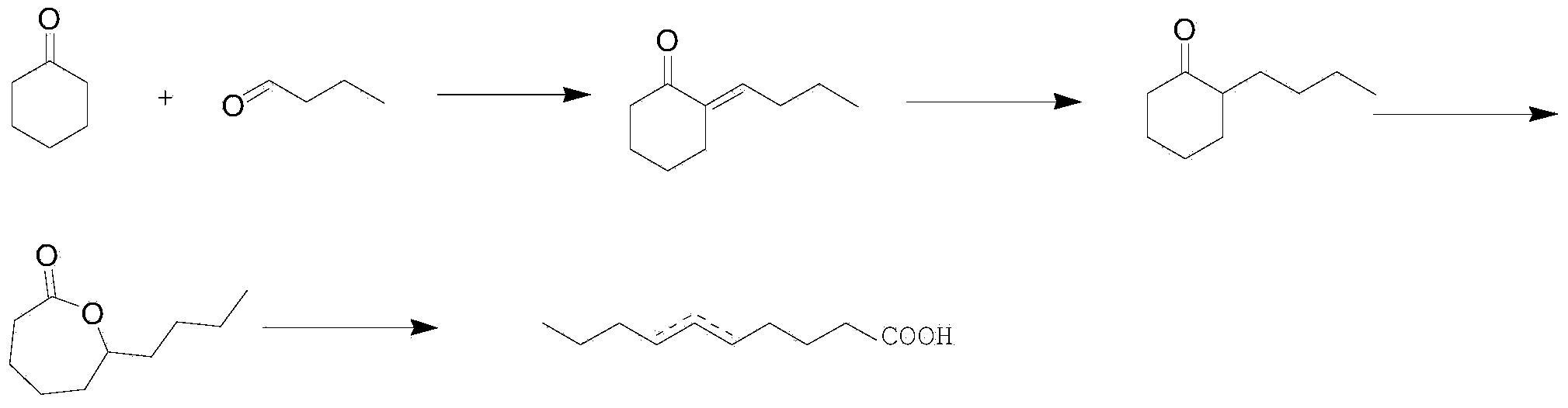 Process for synthesizing milk lactone