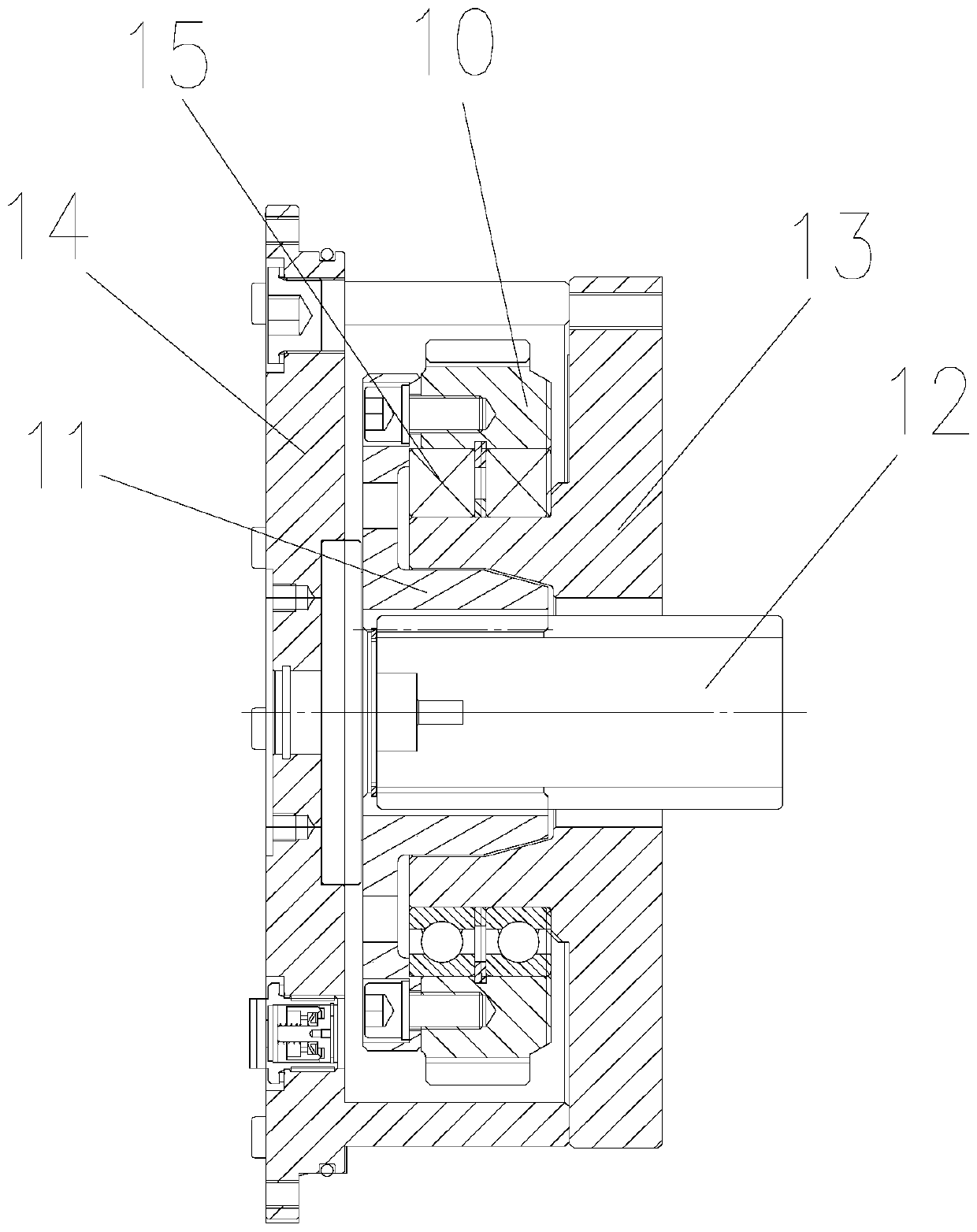 Traction box for thin coal seam coal cutter