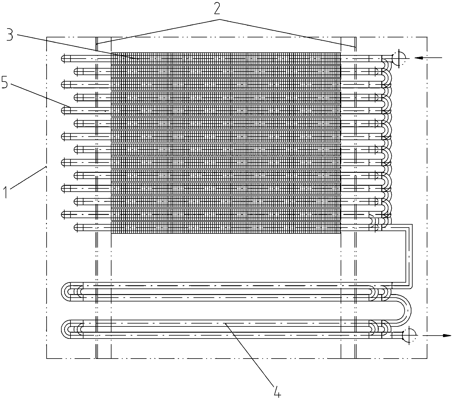 Coal economizer with H-type ribbed tubes