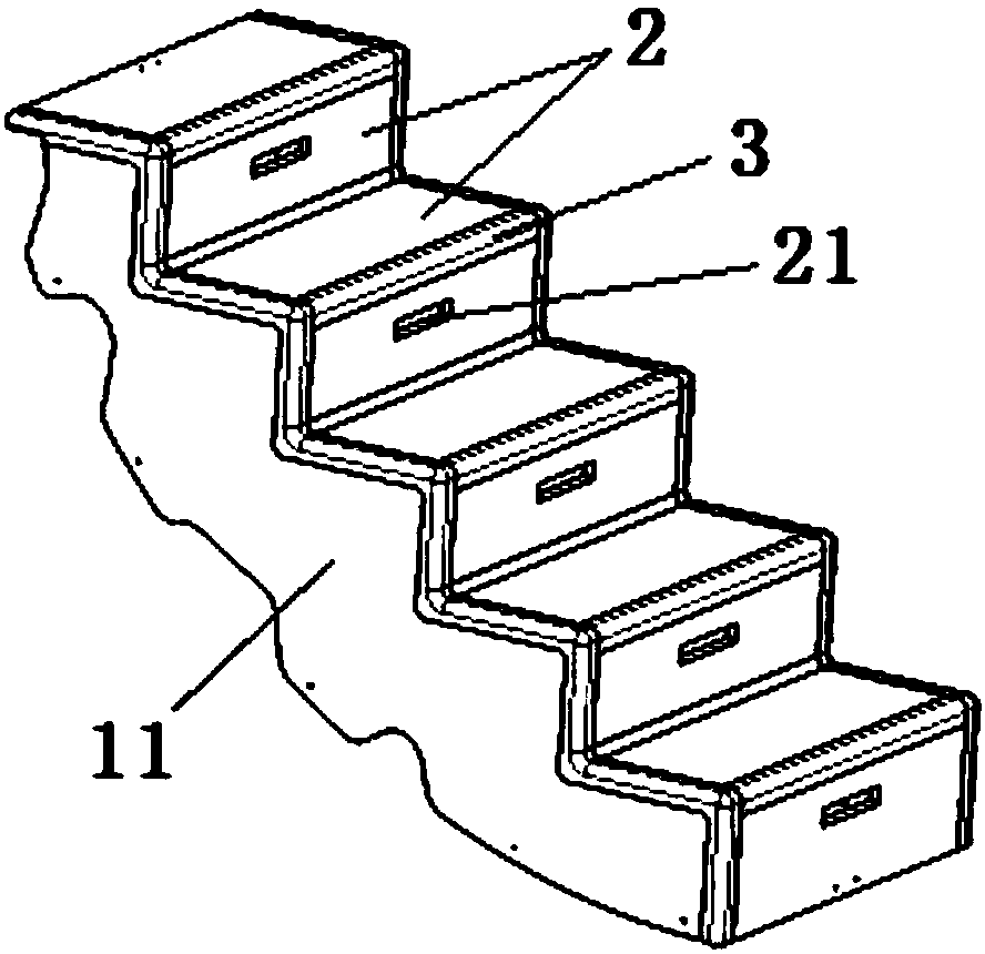 Integrated airstair