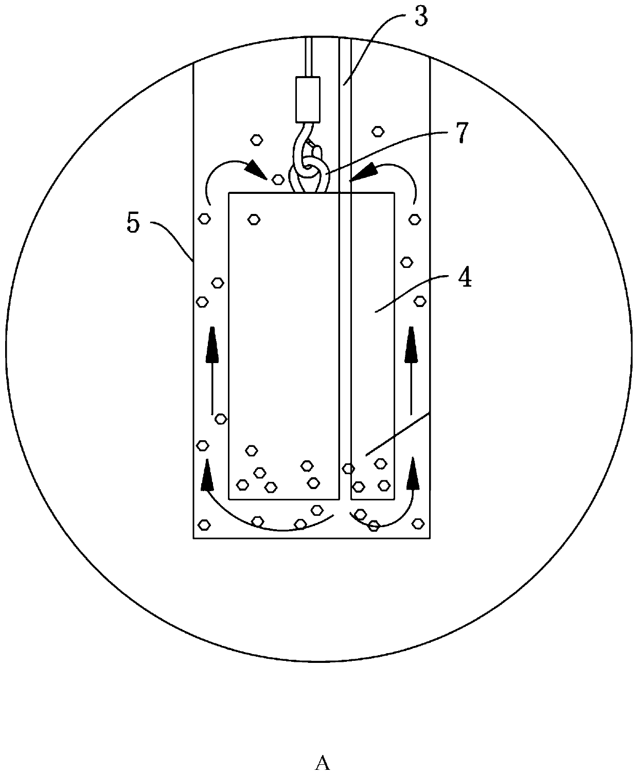 Hole cleaning system and method for cast-in-place pile