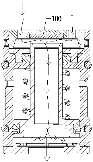 Fluid pressure stabilizing valve with end cover sealing support structure