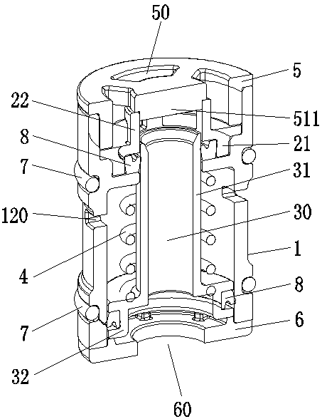 Fluid pressure stabilizing valve with end cover sealing support structure