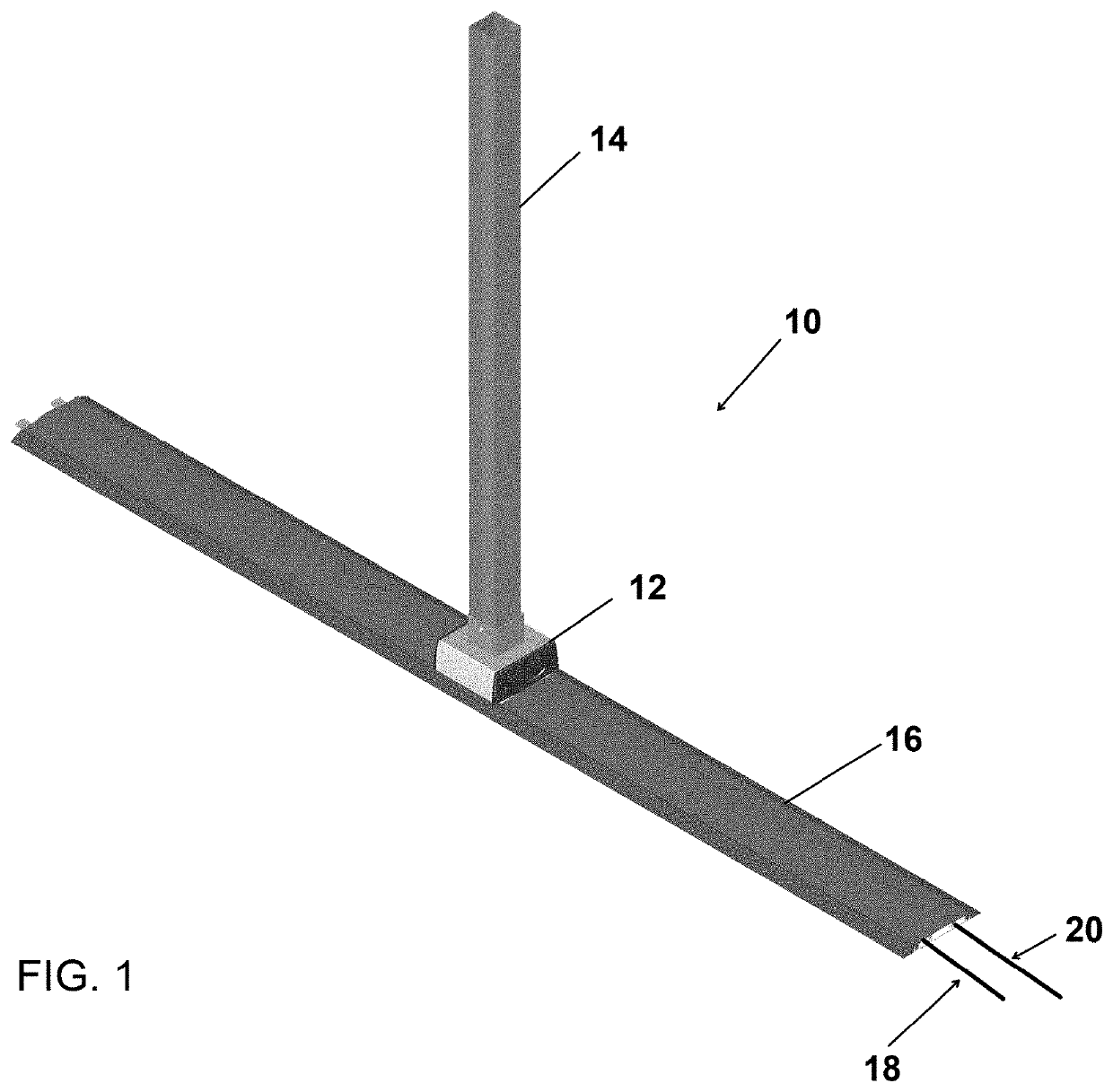 Service pole assemblies and fittings for floor mounted service pole integration