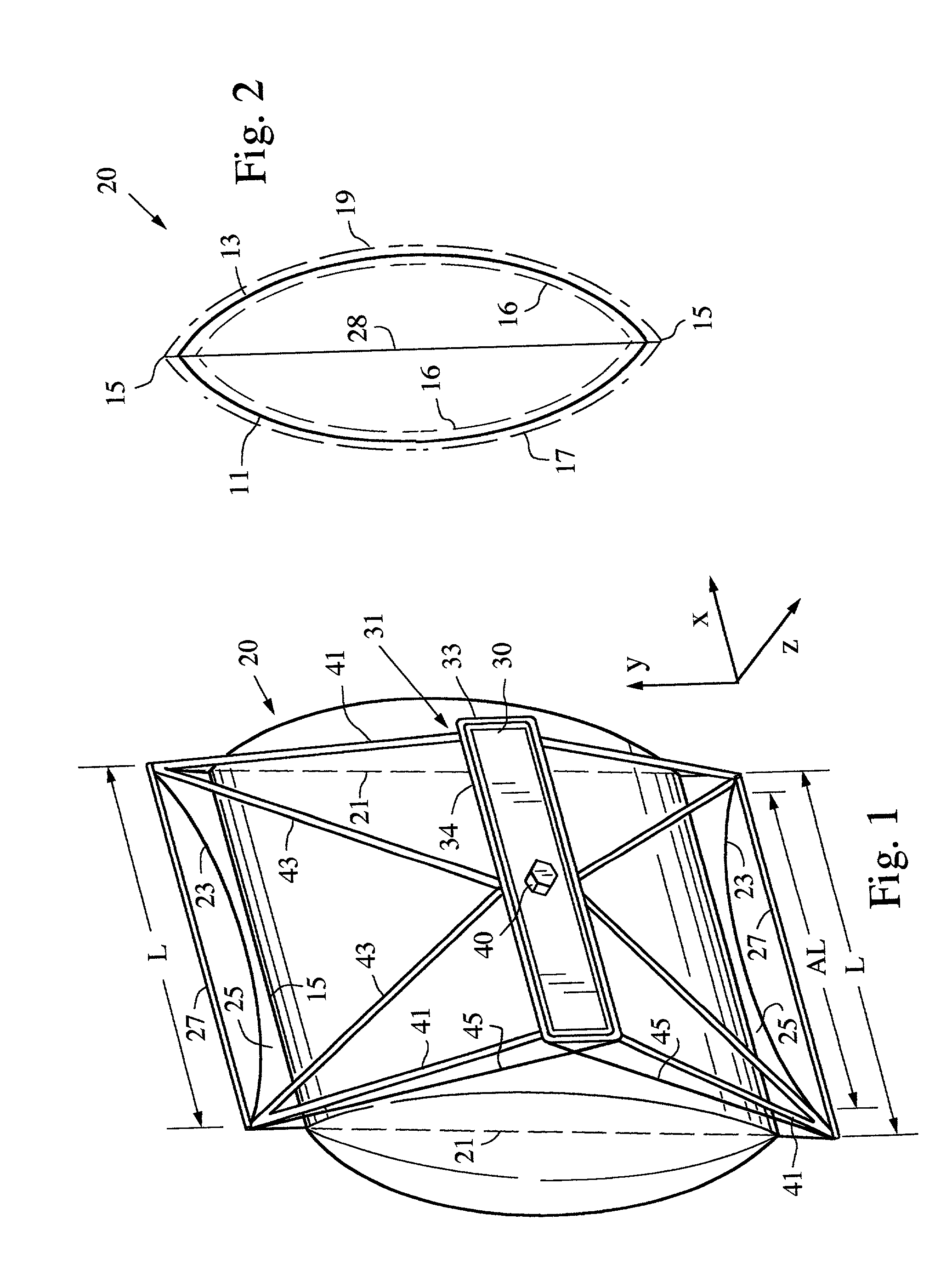 Inflatable reflector antenna for space based radars