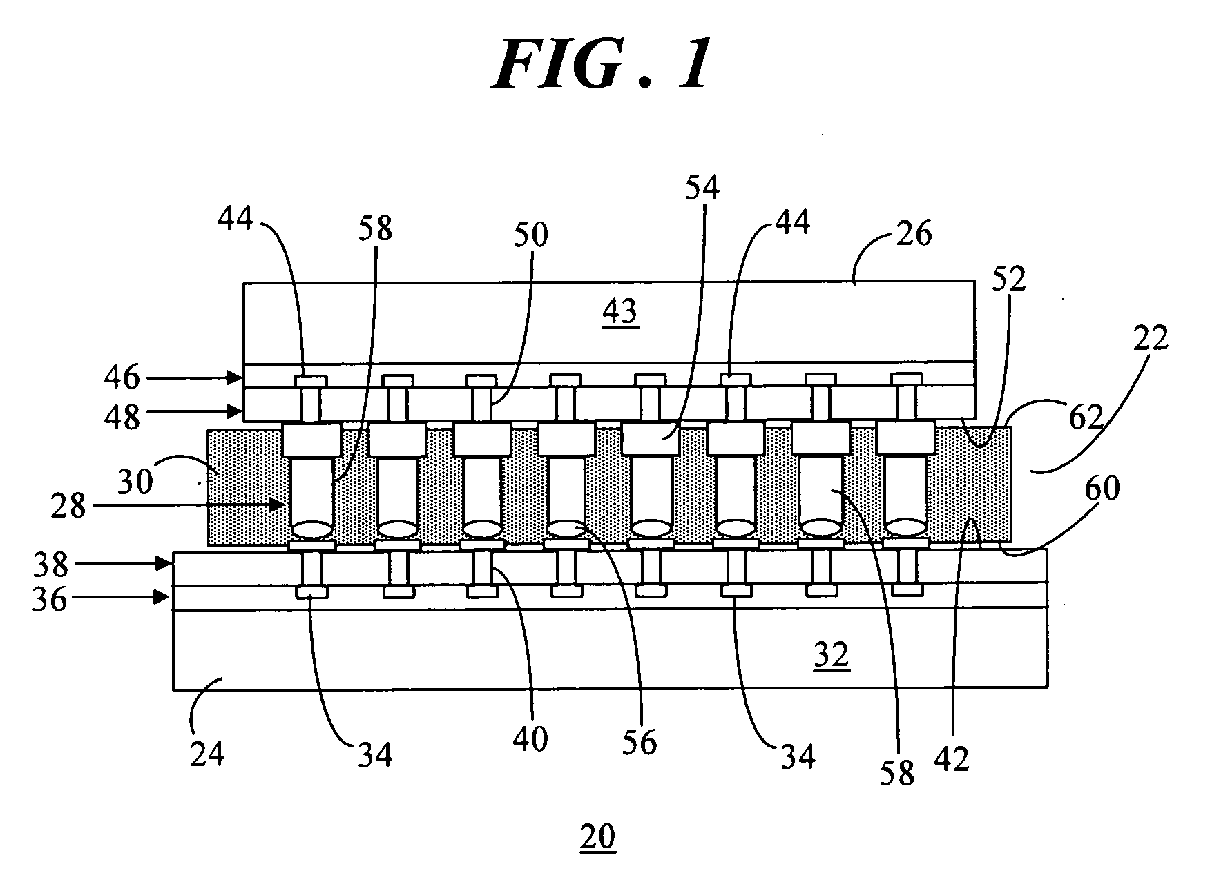 Stacked device assembly with integrated coil and method of forming same