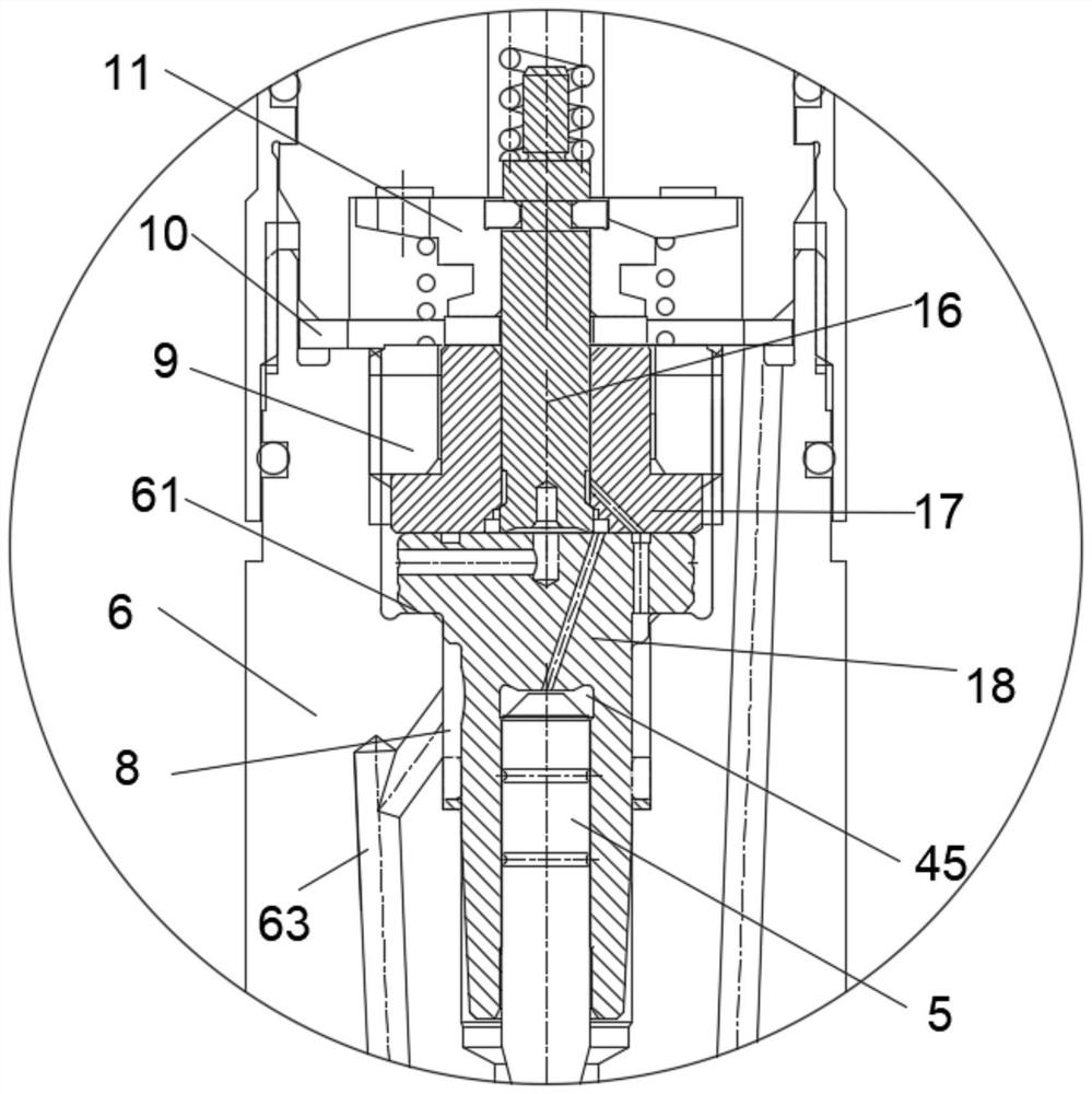 Two-position three-way control valve of high-pressure common-rail oil injector