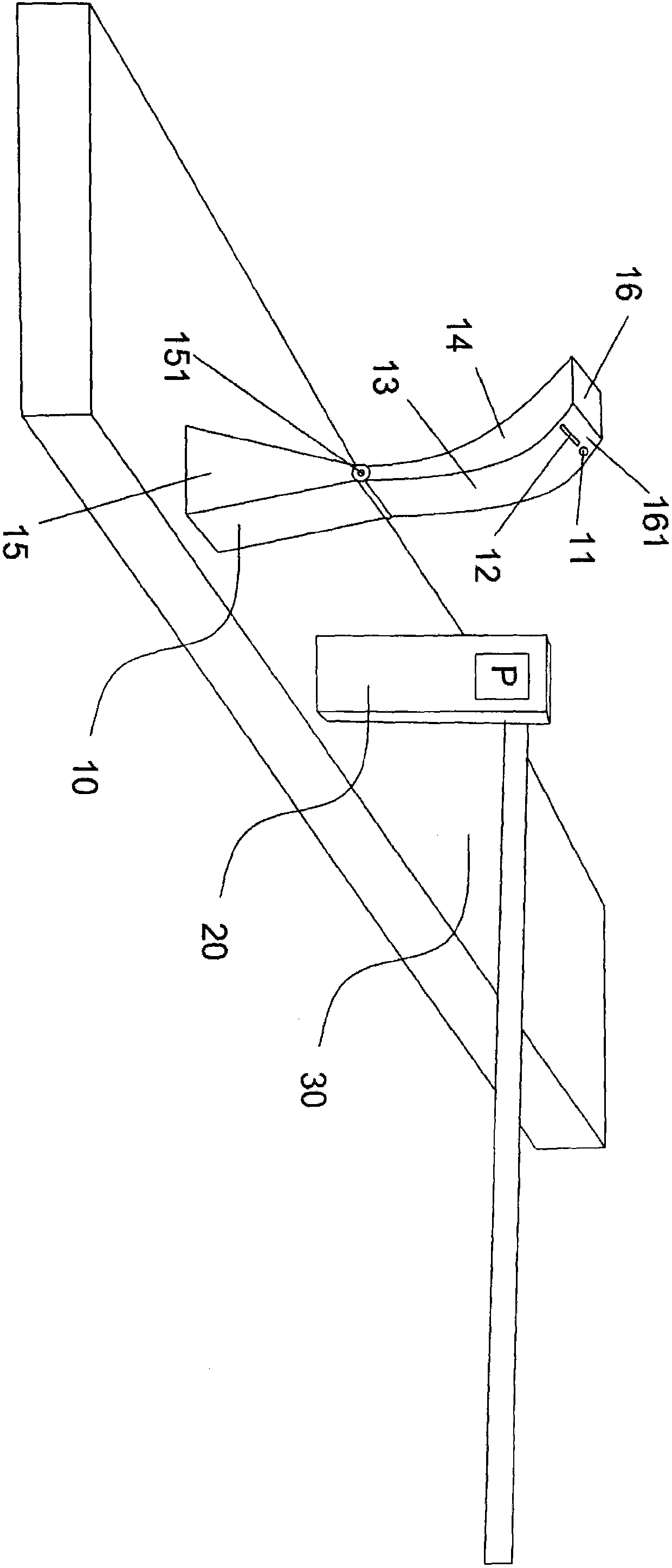 Toll collecting device capable of automatically approaching automobile