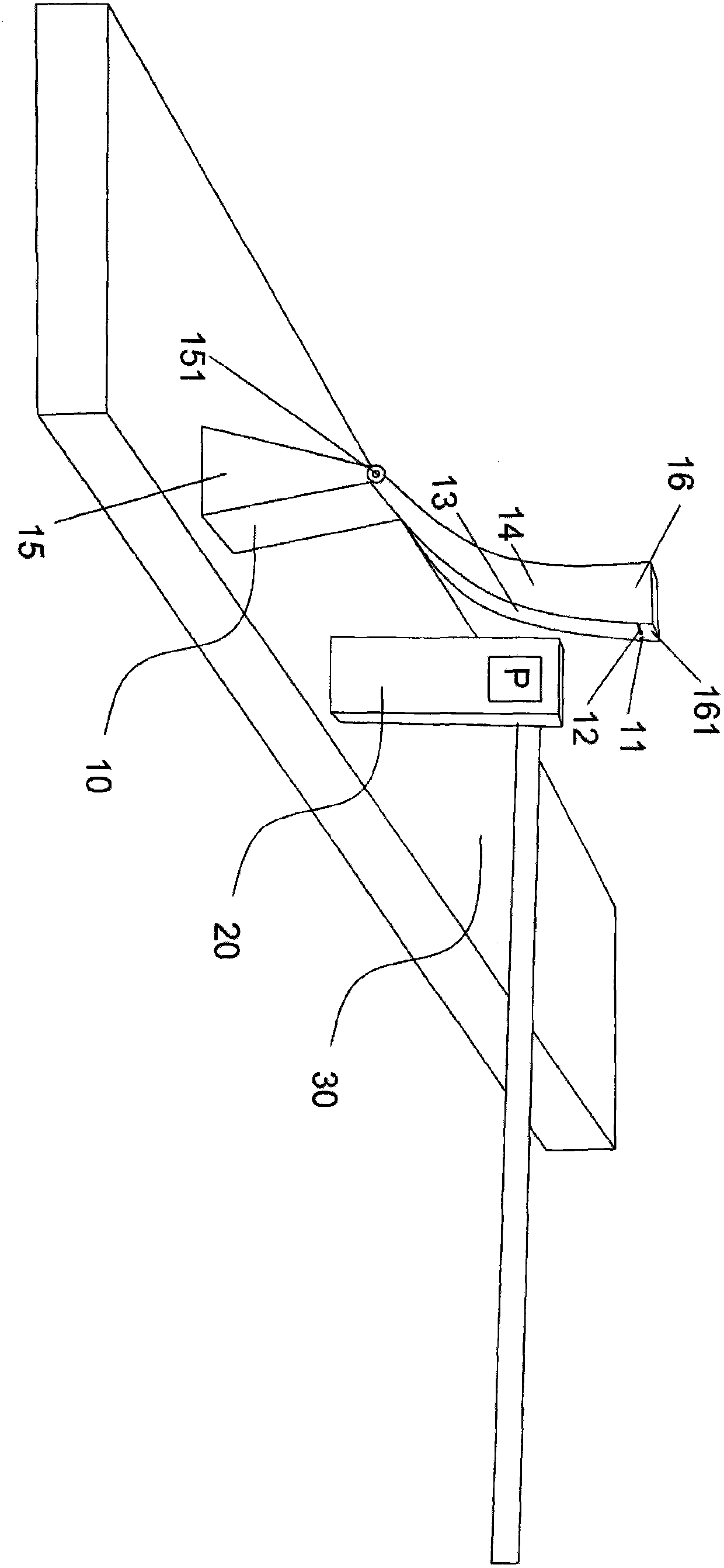 Toll collecting device capable of automatically approaching automobile