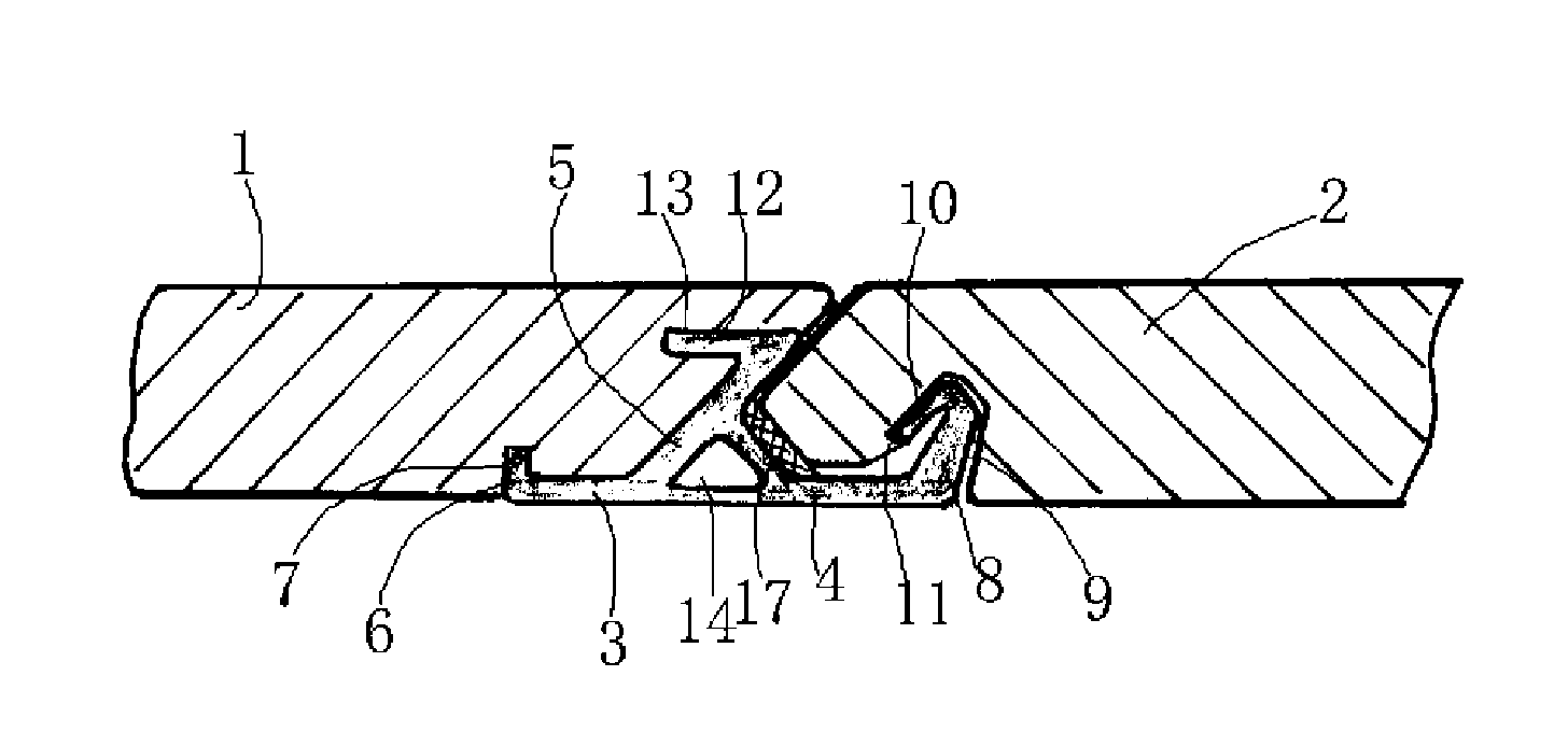 Floor slab buckle connection structure