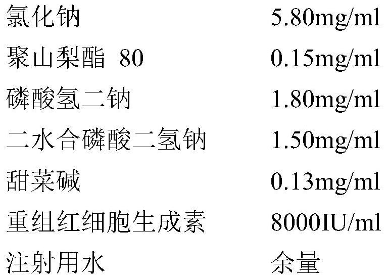 Recombinant human erythropoietin liquid preparation