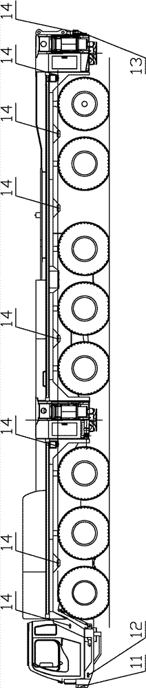 Overlength vehicle and side marker lamp control method and side marker lamp control system thereof