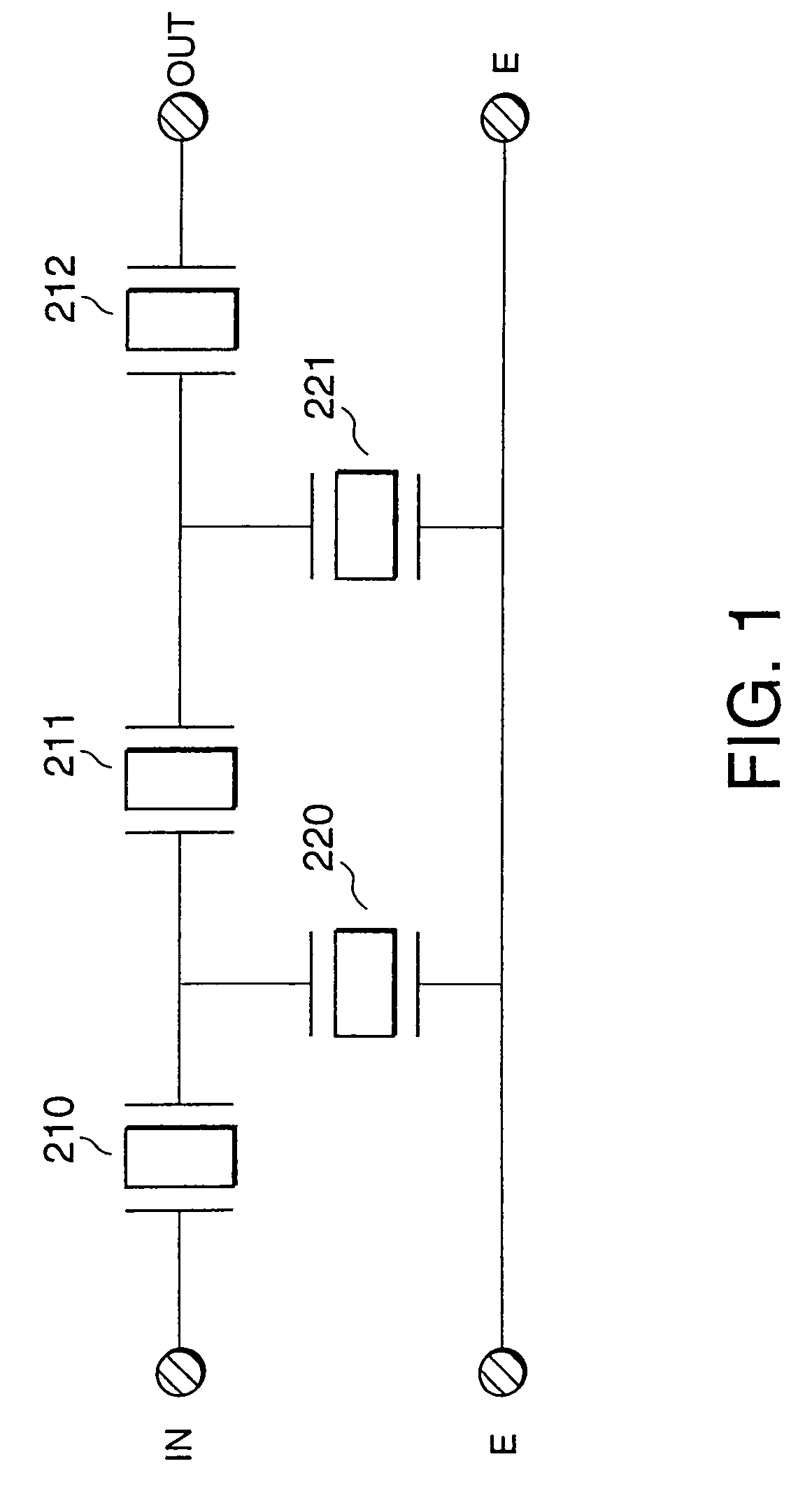 Transmitting filter including SAW resonators