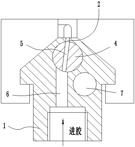 Valve element structure controlling glue spraying