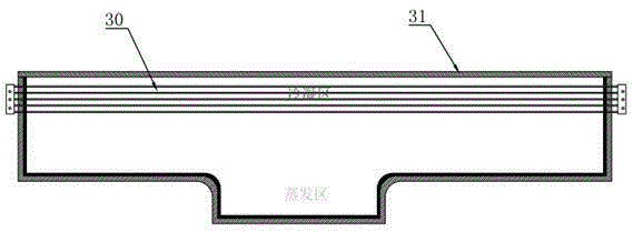 Combined cooling and heating system and method based on server waste heat and solar energy