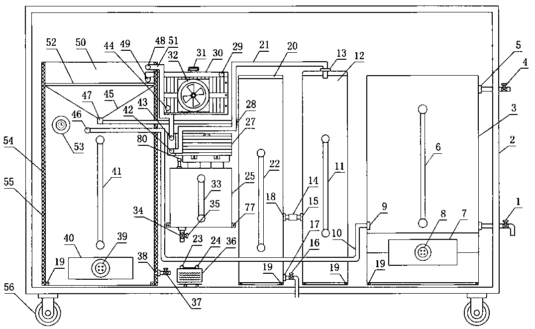 Energy-saving and environment-friendly efficient oil refining machine capable of dehydrating hogwash oil in vacuum and removing impurities and odor