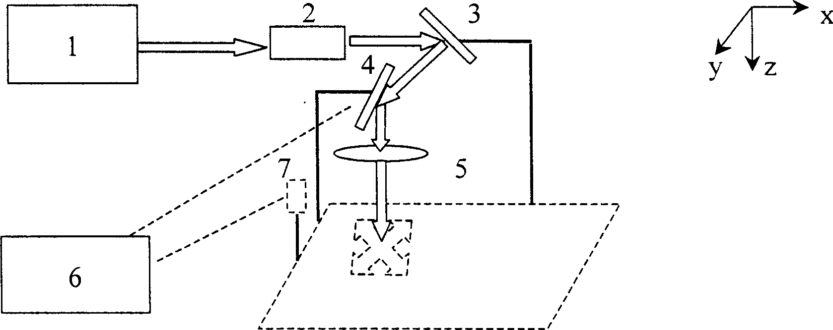 Laser internal engraving apparatus for transparent material