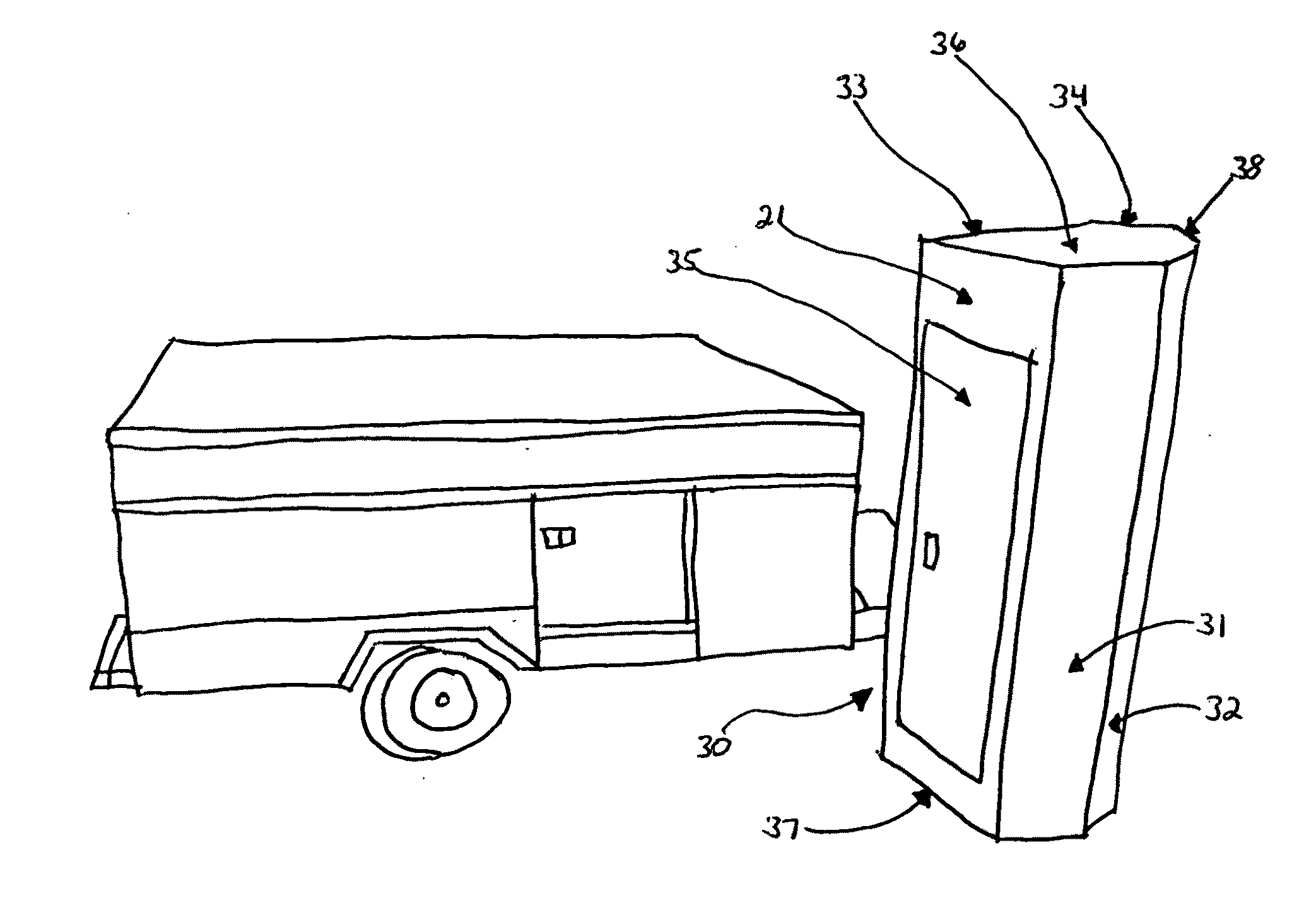 Camper privacy enclosure