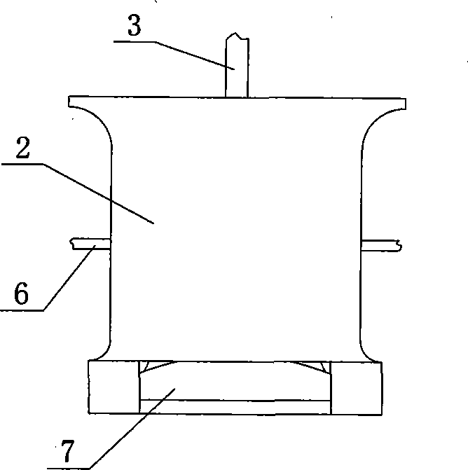 Agitating pot for ore dressing