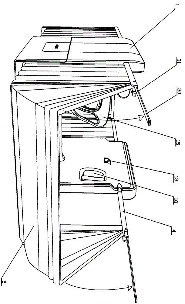 A retractable storage bath box