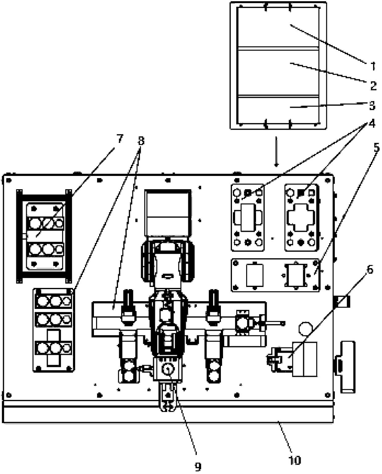 Eight-in-one industrial robot simulation application environment system