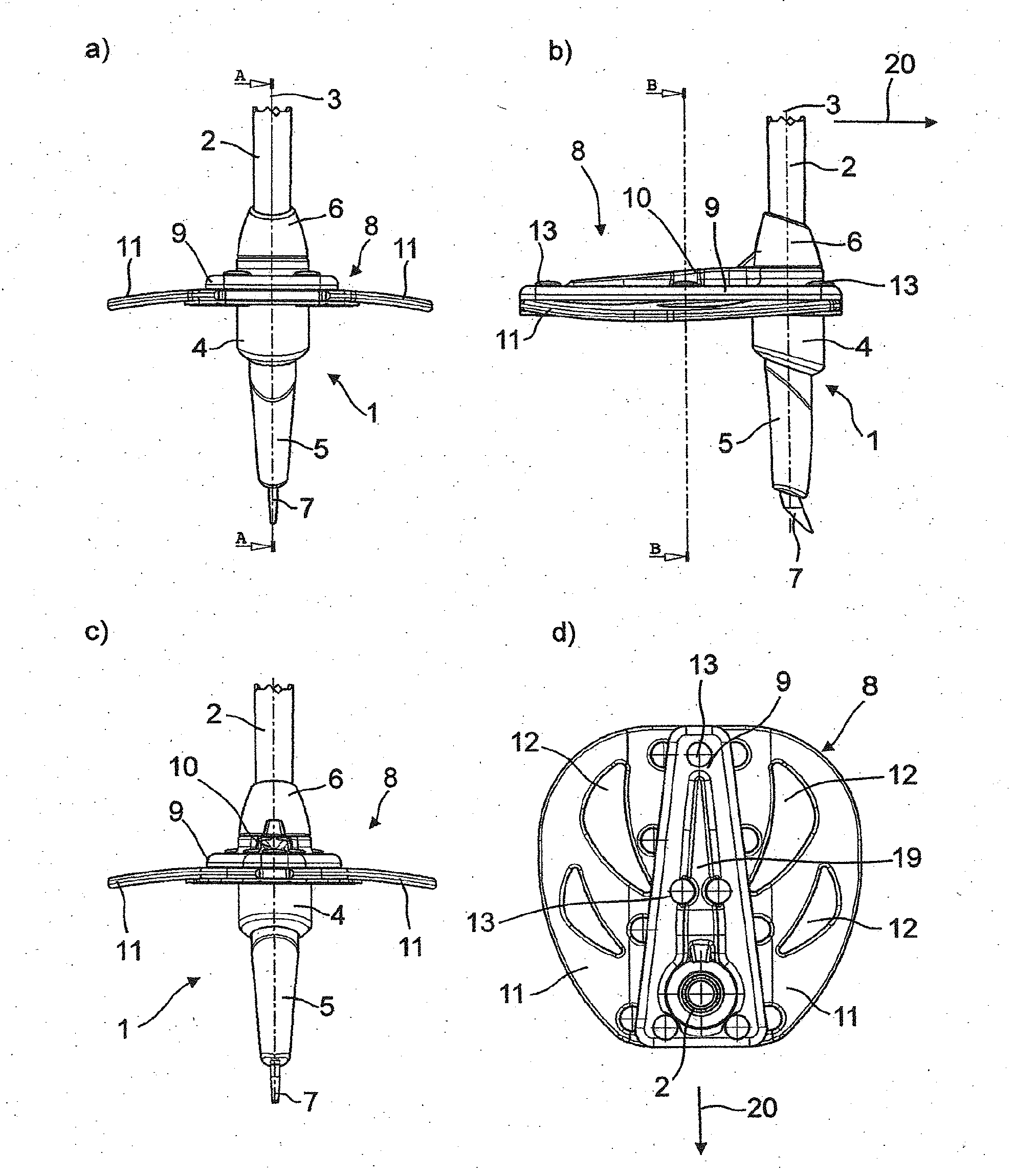 Pole baskets for ski poles for the touring sector, which pole baskets can be folded in the direction of the pole tip