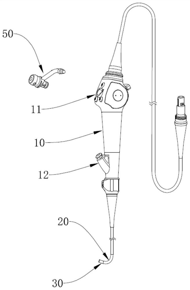 Endoscope with pelvic stone removing function, system and application method