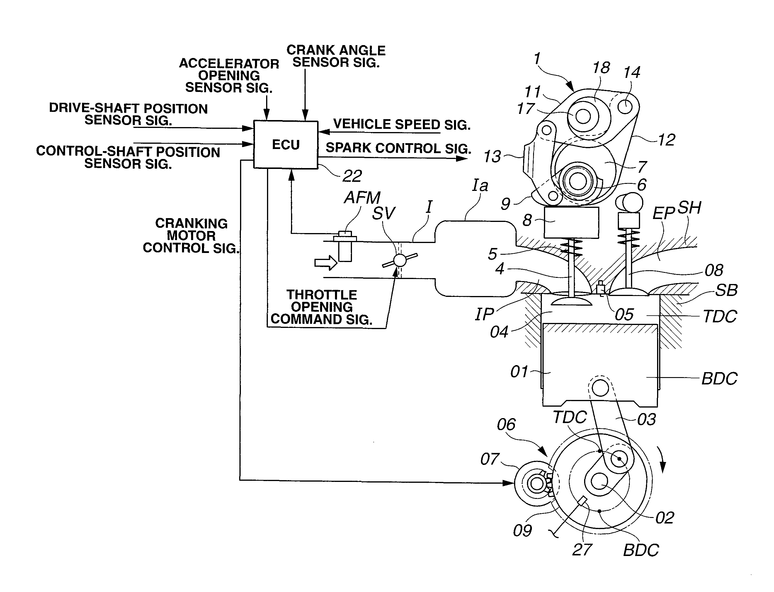 Internal Combustion Engine Control Device and Internal Combustion Engine Control System