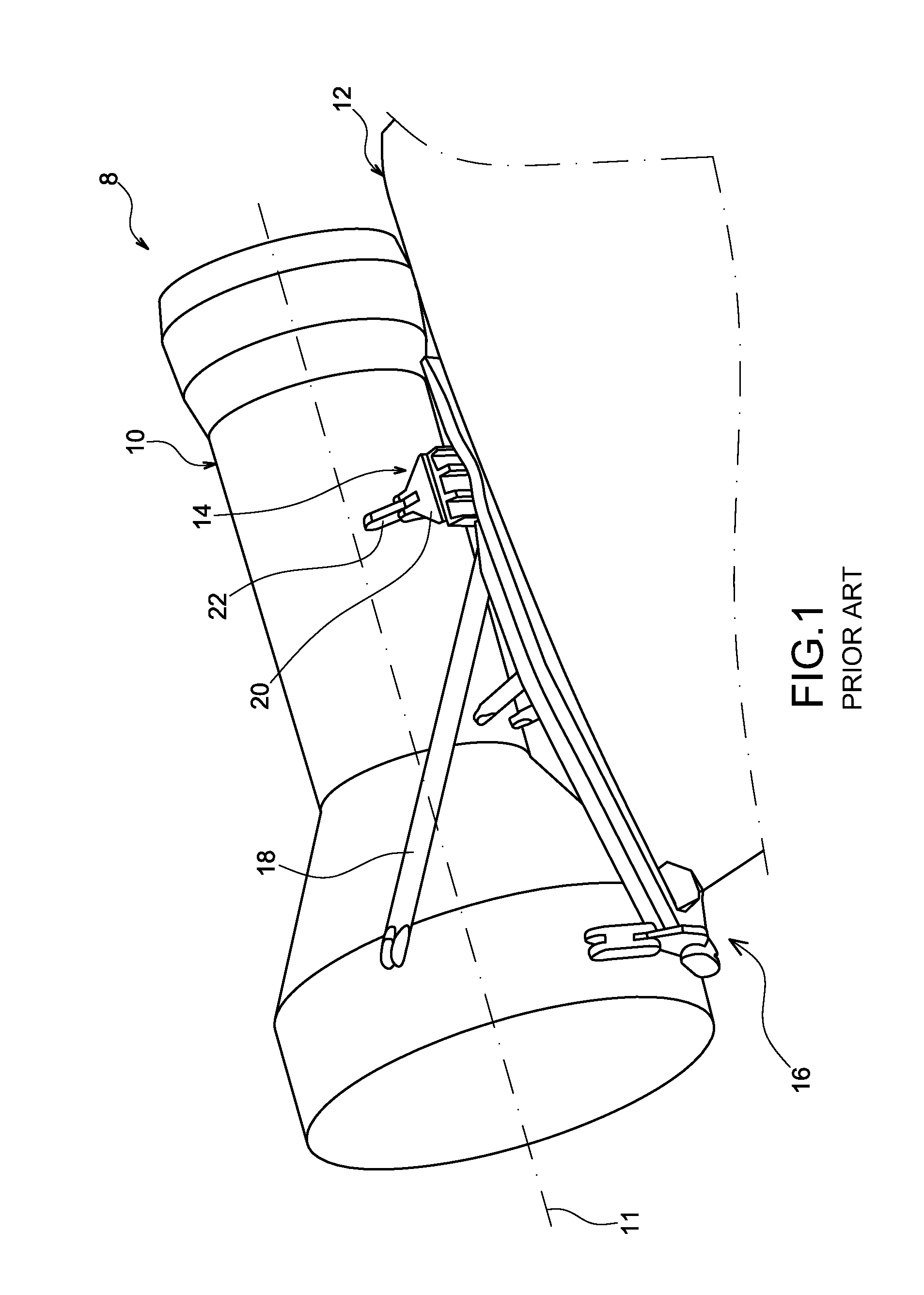Boomerang link with vibration filtering ability and aircraft engine mount provided with such link